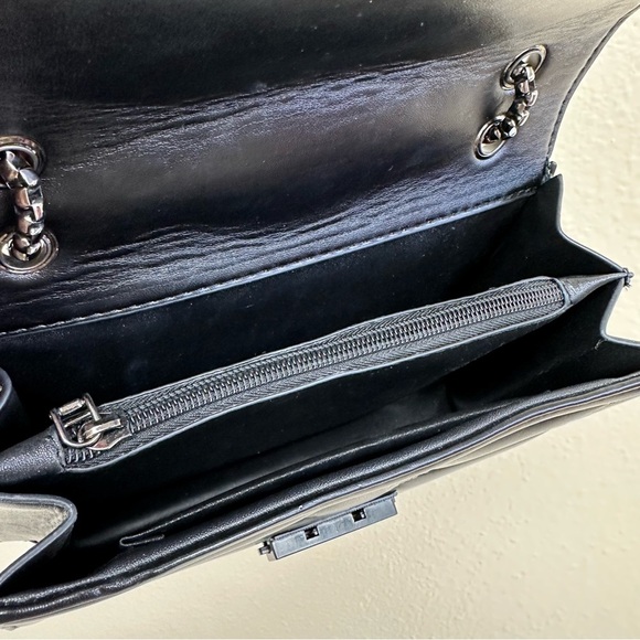 Rivets Chain Crossbody Bag / Purse in Black - Picture 4 of 6